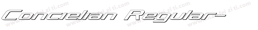 Concielian Regular字体转换